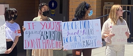 UCI Students Rally To Protest Potential Abortion Ban
