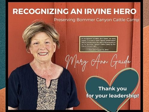 The City Honors Irvine Planning Commissioner Mary Ann Gaido