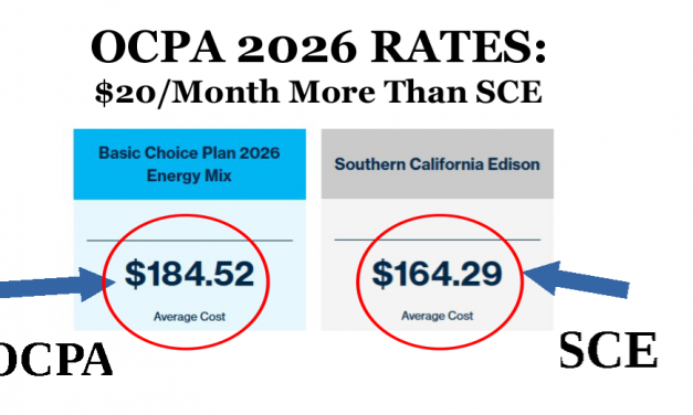 OCPA Charges Higher Monthly Electricity Rates for Dirtier Energy