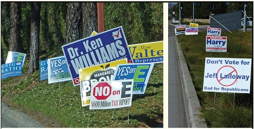 Is Political Sign Pollution the New Normal for Irvine?